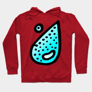 Simple Water Drop Drawing Hoodie